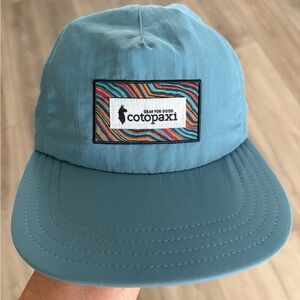 Cotopaxi Hat Strap Back Making Waves Heritage Tech Blue Performance Stretch